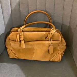 Coach suede bag